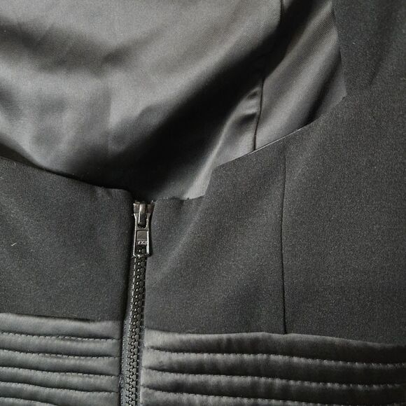 Zhivago  Black Sweetheart Neck Bodycon Front Slit Cocktail Dress 2 - Picture 5 of 10